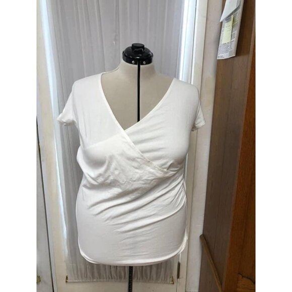 Merona white faux wrap top. Size xxl. - Picture 1 of 1